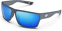 Vista 31 de TOREGE - Lentes de sol polarizados deportivos para hombres y mujeres, para ciclismo, correr, golf, pesca, TR26 Marco negro y lente plateado cobre