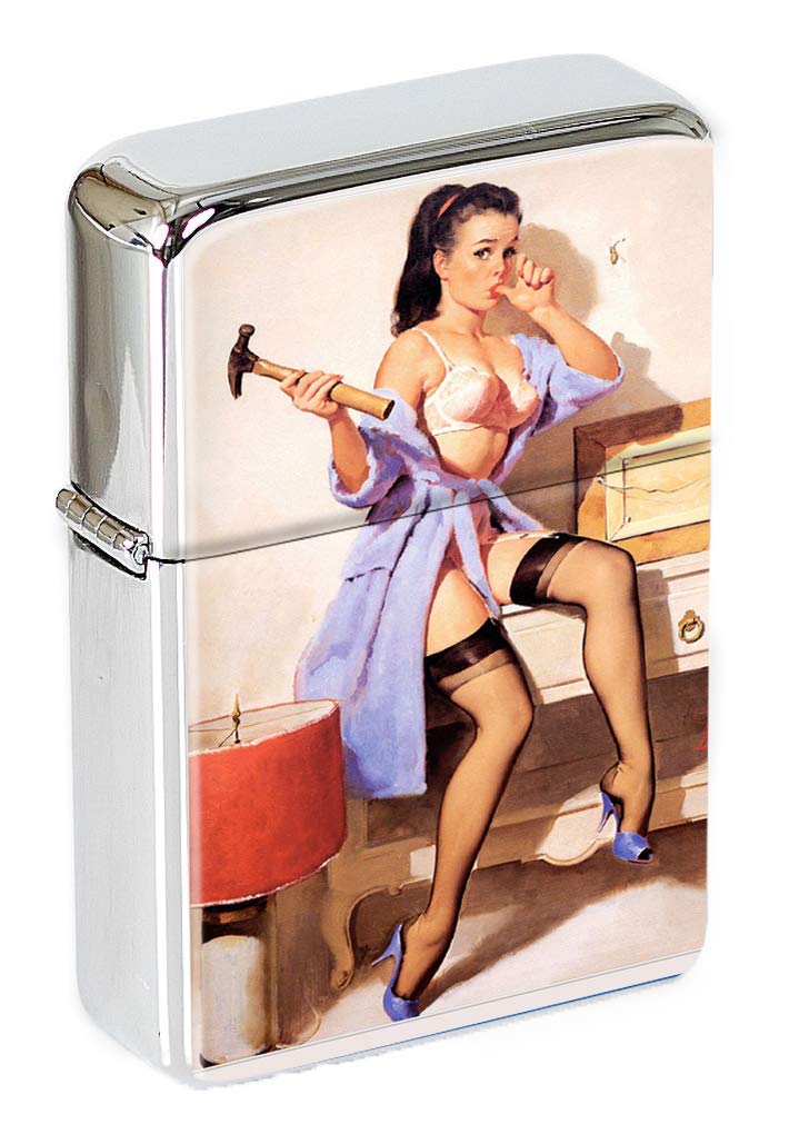 Wrong Nail Pin-up Girl Flip Top Lighter
