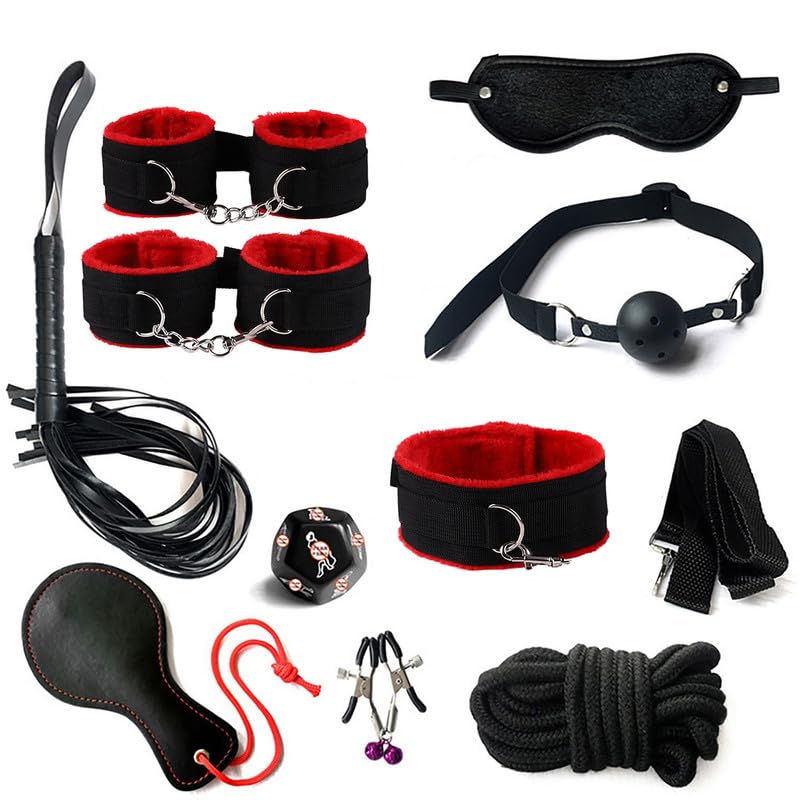 WreGmgg Equipo De Entrenamiento para Todo El Cuerpo En El Gimnasio DoméStico, Set Multifuncional Rojo De 10 Piezas para Principiantes, Adecuado para El Entrenamiento FíSico   Q Es