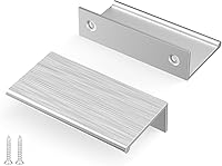 Vista 54 de Peaha Paquete de 30 manijas de gabinete de cocina de 5 pulgadas, tiradores negros para cajones de tocador, borde de puerta, tiradores de dedo