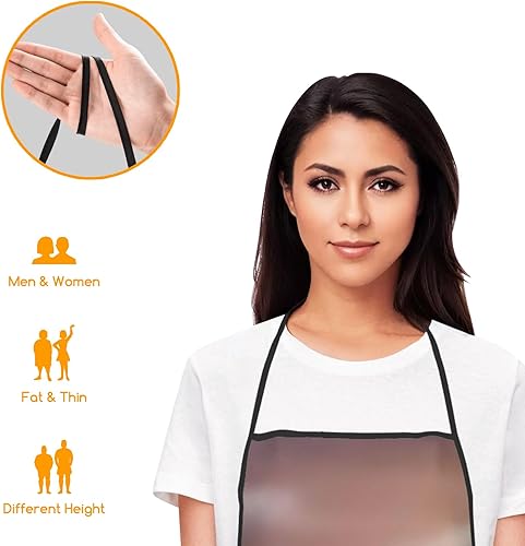 Miniatura 5 de Delantal con logotipo personalizado con foto, delantal de cocina personalizado para cocinero, delantal impermeable de cocina con texto