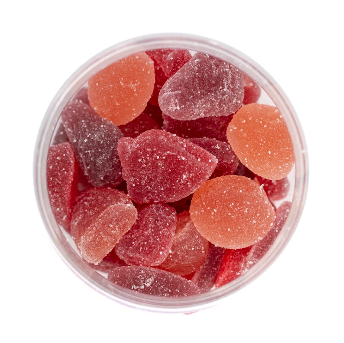 Wonkandy Żelki O Smaku Czerwonych Owoców 1,2 kg – Truskawka, Wiśnia, Winogrono – Miękkie Żelki Cukrowane – Bezglutenowe, Bez Laktozy – Idealne na Imprezy i Przyjęcia