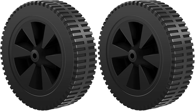 463344015 G437-0037-W1 7 Inch Wheels Replacement Parts for Charbroil Grill Wheels 463436215 463370516 463341918 Plastic Wheels Charbroil Grill Accessories BBQ Wheels 2pcs