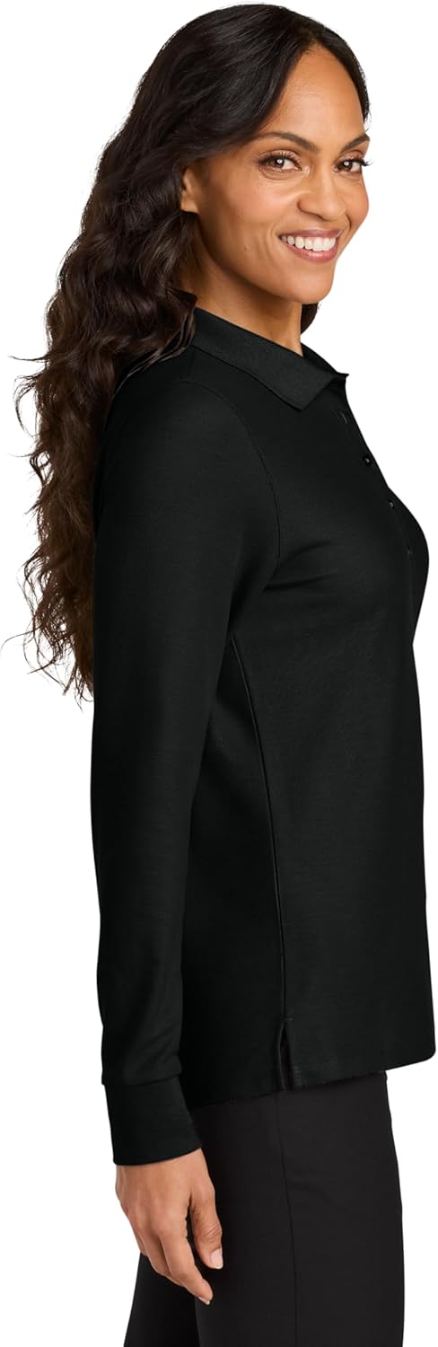 Port Authority Women's Wearever Signature Pique Long Sleeve Polo - Image 2