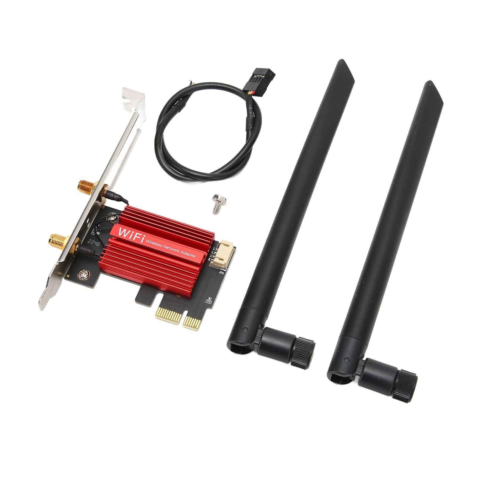 Septpenta Karta Wi Fi, Karta Pcie Wifi 6e 5374 Mb/S, Technologia Transmisji MU MIMO, Trójzakresowe Karty Sieciowe PCI e Z Radiatorem 6G/5, 8G/2, 4 Ghz