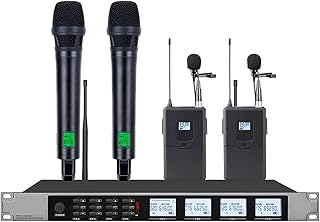 THEGIS Sound Card Kit Wireless Microphone System Headset Microphone Condenser Microphone Suitable For Church Stage Microphone Studio Setup For Recording Music (Color : Hand-held lavalier, Size : 1)