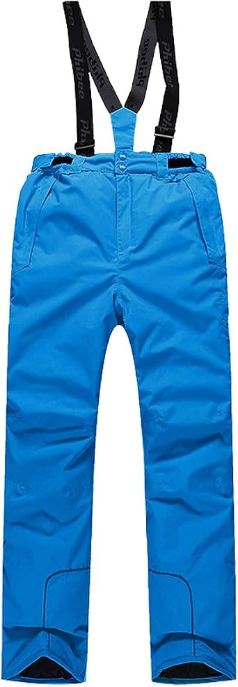 PHIBEE Boys Waterproof Breathable Polyester Snowboard Ski Pants