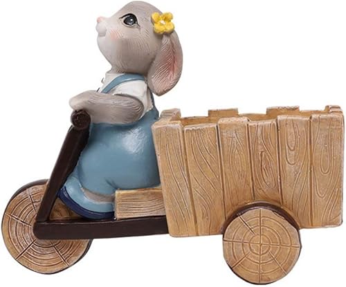 Miniatura 1 de Ochine Maceta de conejo para suculentas, macetas de jardín, estatuas de conejo, animales de jardín, en forma de conejo, maceta con forma de animal,