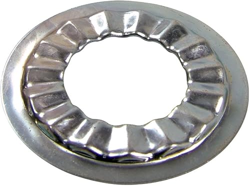 Danco 36476B - Lavadora de grifo con roseta de estilo plano de 12 pulgada, acero chapado en cadmio, color blanco