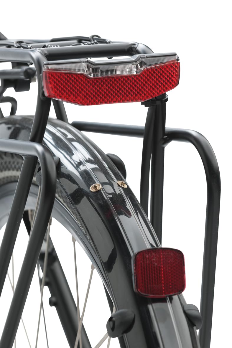 AXA Blueline Rear 50 mm - Feu arrière pour vélo électrique - Connexion 6-12 V - Homologation StVZO - Rouge