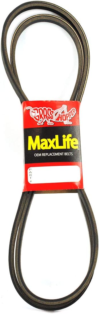 Grasshopper Lawn Mower MaxLife Belt, Designed to Specific Material, Dimensions, Shape, Construction and Pliability Standards That Ensure Superior Performance and Long Life, OEM Replacement Part 383010