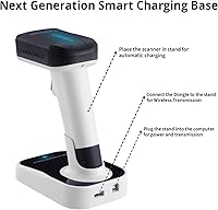 Vista 6 de ScanAvenger Escáner de Código de Barras Bluetooth Inalámbrico Portátil 1D&2D con Soporte Bluetooth: Escáner de Mano 3-en-1, Inalámbrico, Pistola