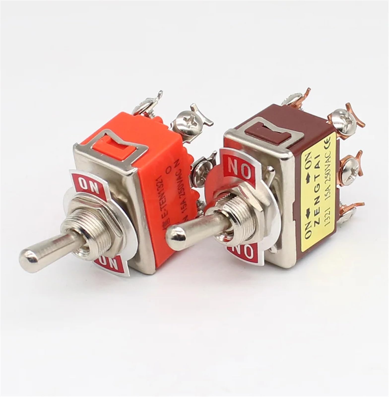 Microinterruptor 15A 250VAC 6PIN ON-ON E-TEN1321 Interruptor de palanca Interruptor basculante El interruptor de encendido(Waterproof cap)