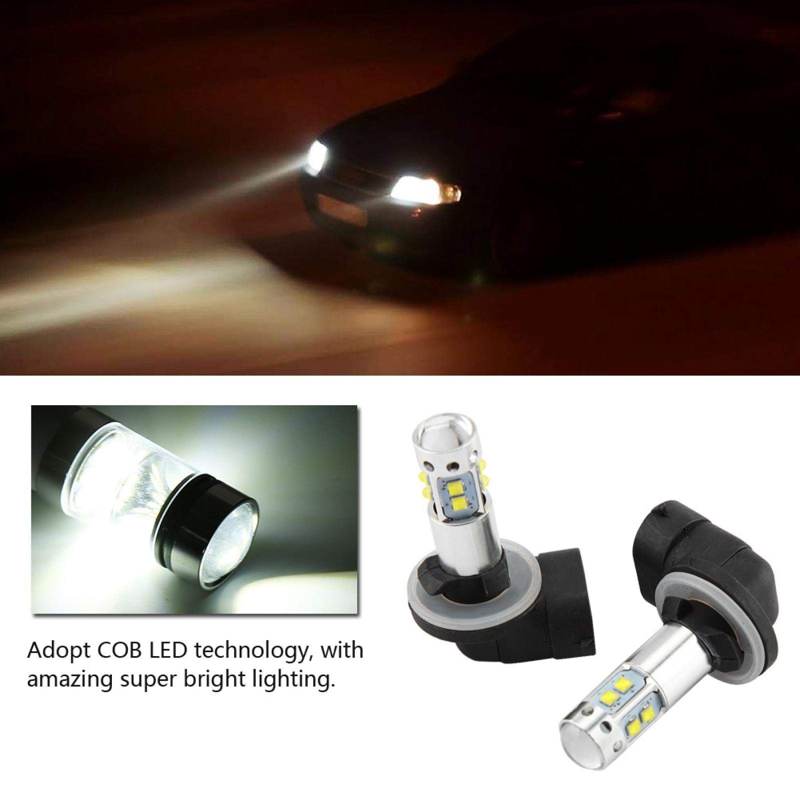 Lampadine 886 Fire 12v 50w Veicoli Lampadine Fendinebbia A Led, 2pcs 50w Lampadine Per Fendinebbia A Led Ad Alta Per Auto Ad Alta Led Accessori Per Sostituzione