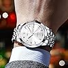 OLEVS Watch for Men UK Stainless Steel Designer Diamonds Dress Men's Wrist Watches for Men Waterproof with Date and Day Analog Quartz Watches #5
