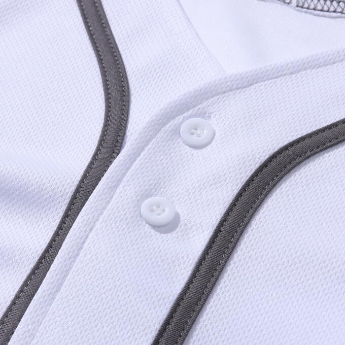 Image of Kids Baseball Jersey Toddler Cute Cat Print T-Shirt Girls Casual Personalized Button Down Baseball Shirt Birthday Gift (White B,2 Years)