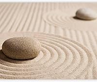 Vista 17 de artgeist Mural de pared prémium Orquídeas blancas Zen 138 x 106 pulgadas, papel tapiz no tejido, decoración de pared de vellón, impresión #04