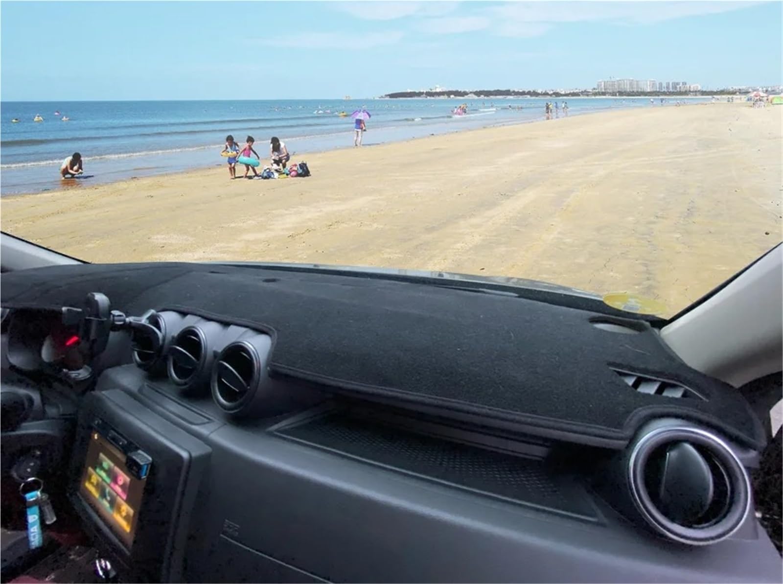 Tapis Couverture Tableau Bord Tapis Protection pour Tableau Bord Voiture Pare-Soleil pour Duster pour Dacia pour Duster 2018 2019 2020 2021 2022 2023(Left Hand Drive)