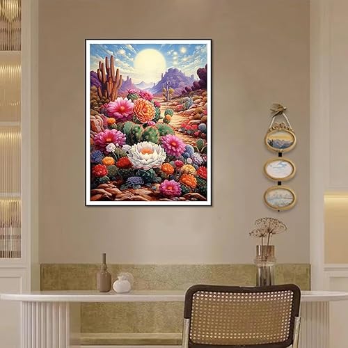 Miniatura 7 de Kits de pintura de diamantes para adultos, kits de arte de diamantes 5D para principiantes, kits de pintura de diamantes de taladro completo para