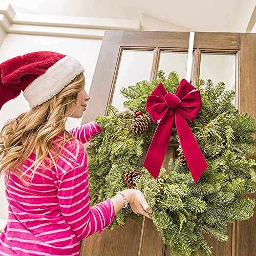 lmytdo Christmas Wreath Hanger for Front Door (12 in/30cm) Strong Metal Wreath Door Hanger Over Door Hooks for Wreath Holder for Xmas Wall Wedding Decor (4Packs White) - Image 3