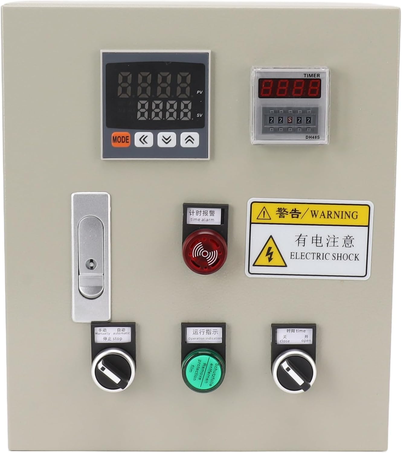 ZJchao Temperature Controller, Tat Control 380VAC 7.5KW Temperature Control Box 0 to 400℃ Control Tat Box Pid Controller with Thermocouple with Thermocouple for Home Brewing Oven