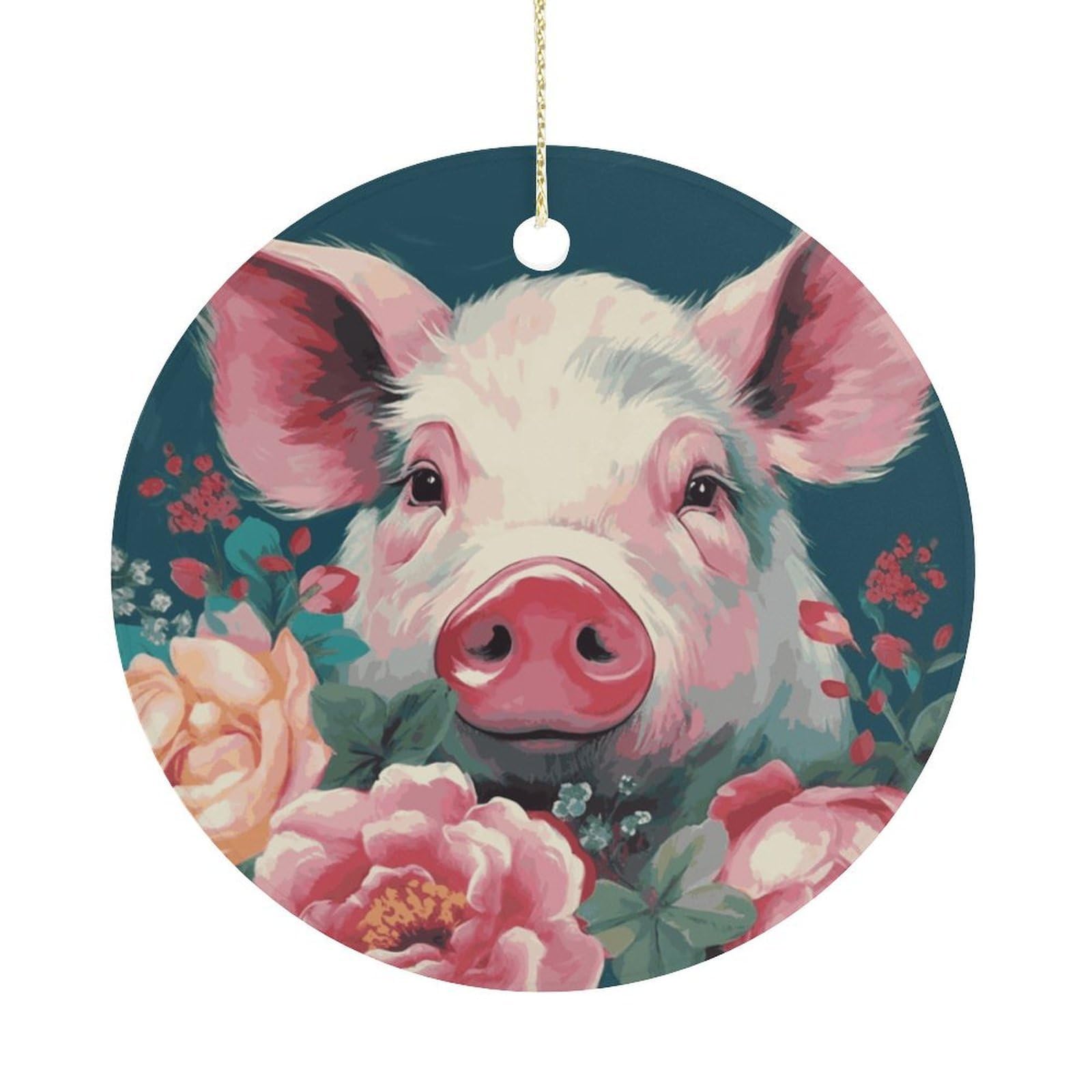 Adfgyerh Women's Style Smiling (11) Hanging Ceramic Ornaments, Christmas Tree Decorations, Funny Home Decor Gifts For Sisters & Work Best Friends