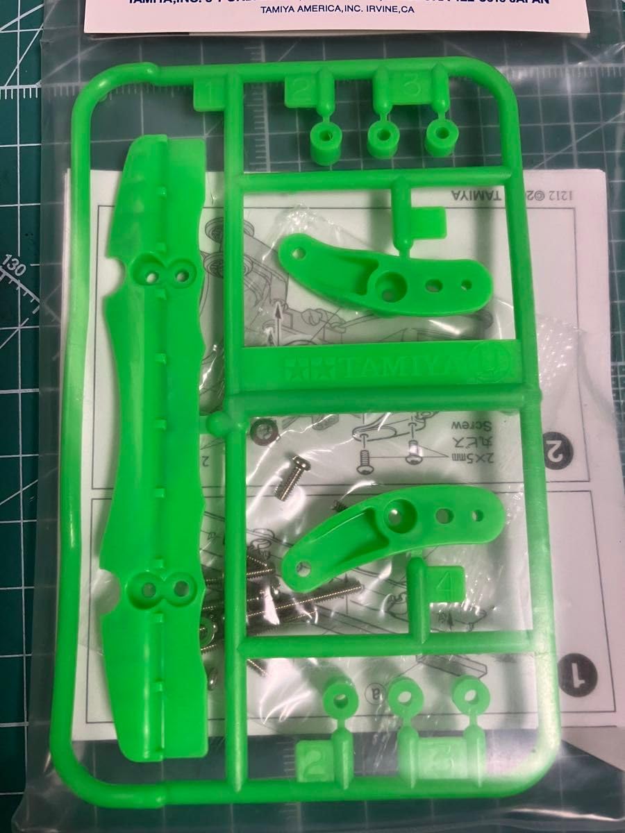 ミニ四駆 AR蛍光カラーシャーシ まとめ グリーン ARシャーシ ブレーキ