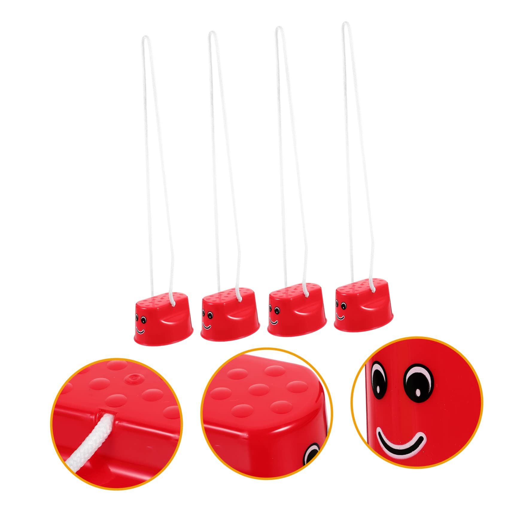 Kisangel 4Pcs Walking Cups Stilts Interactive Balance Training for Outdoor Fun for Kindergarten Parent Activities