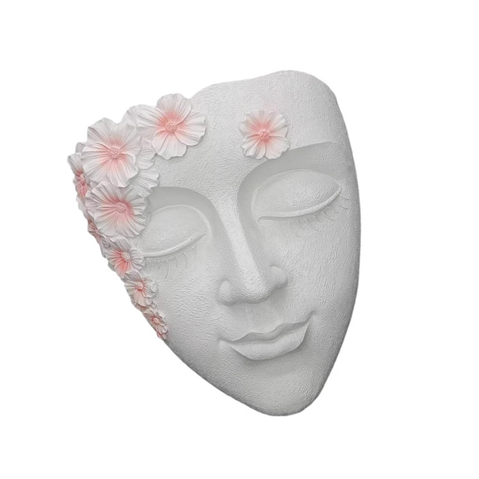 Hsioluted Nordic Face Art Wall Planter for Small Gardens Balconies Greeneries Outdoor Face Pot