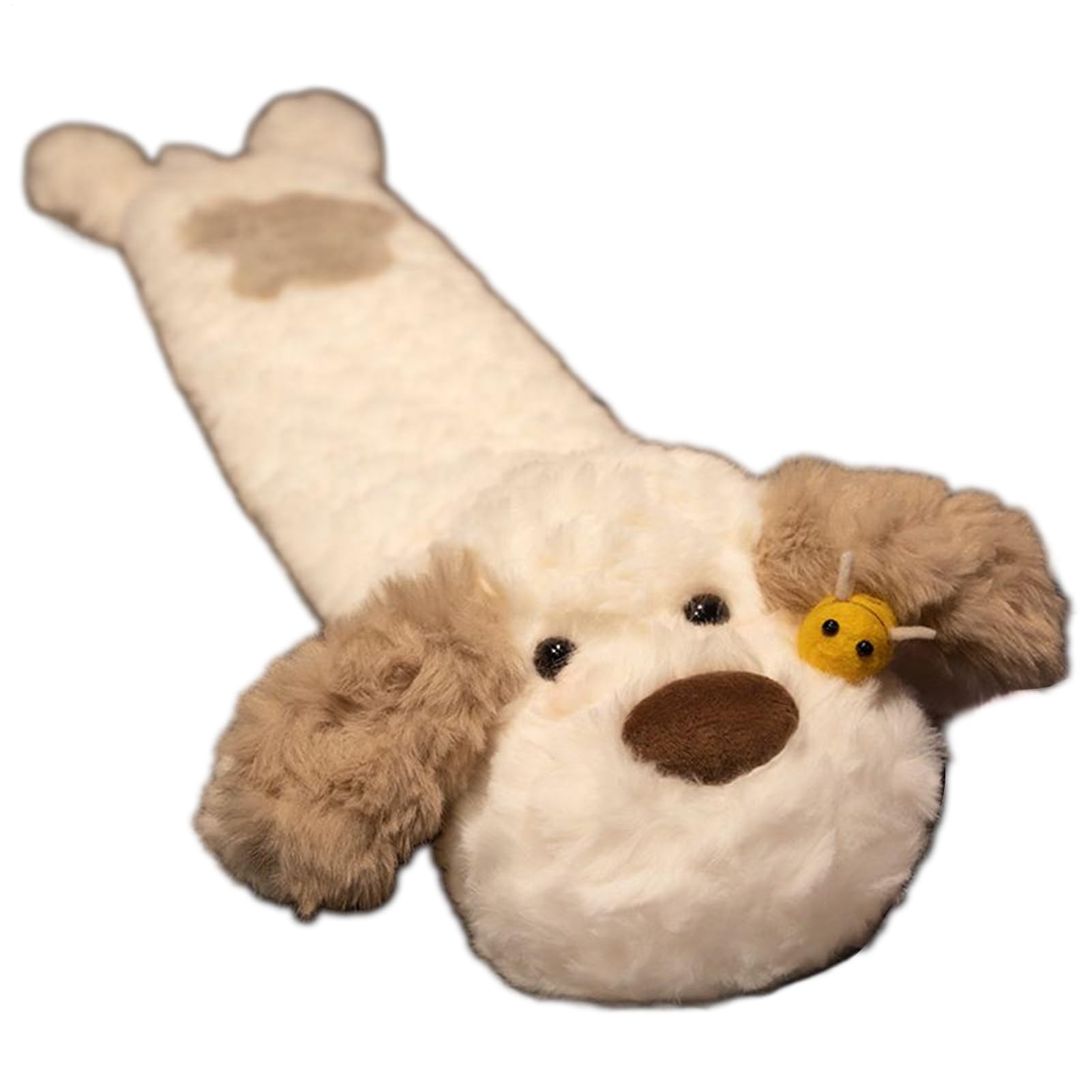 Torba na ciepłą wodę w 75 cm, długa pluszowa zabawka Bee Dog do ogrzewania