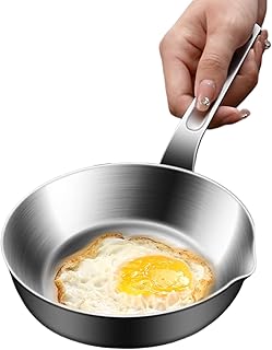 Ustensile de cuisine en acier inoxydable - Pour omelettes - Pour maison, dortoir, restaurant, ferme, camping, pique-nique, barbecue