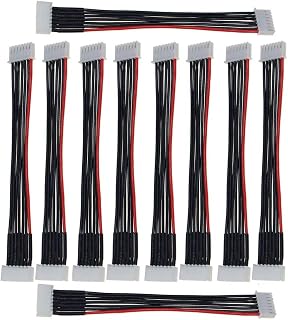 10 pcs 6S Balance Plug Extension Lead Wire 150mm for LiPo Battery Balance Charging 22AWG Silicone