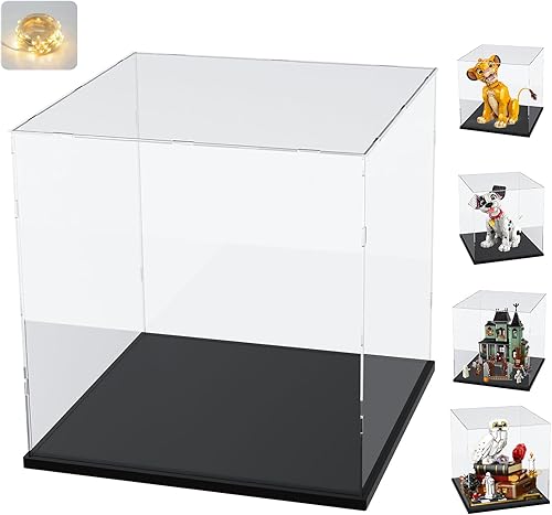 Miniatura 34 de Vitrina de acrílico transparente engrosada para Lego 75375 Millennium Falcon para 21319 Central Perk 75380 42204 Coleccionables, caja transparente
