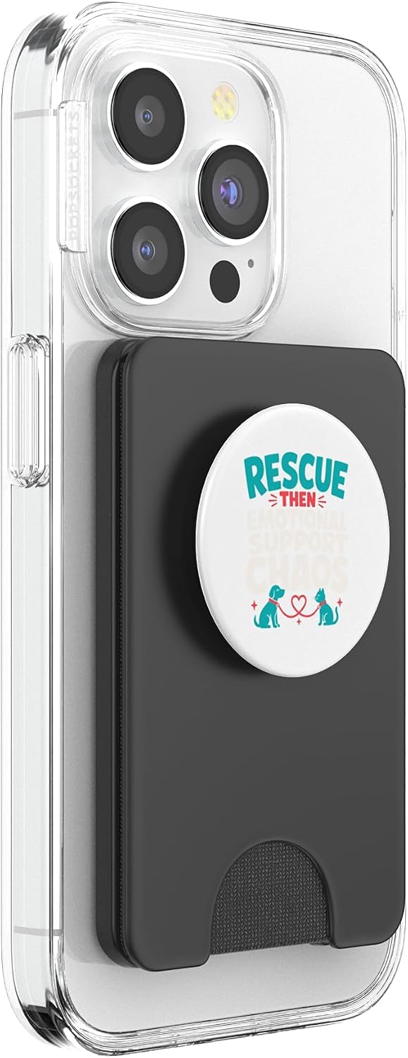 Foster Fail Pet Parent Rescue Pet Adoption Gift PopSockets PopWallet for MagSafe image 4