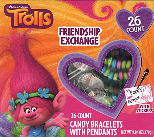 Trolls Friendship Exchange Valentines, 26 Count