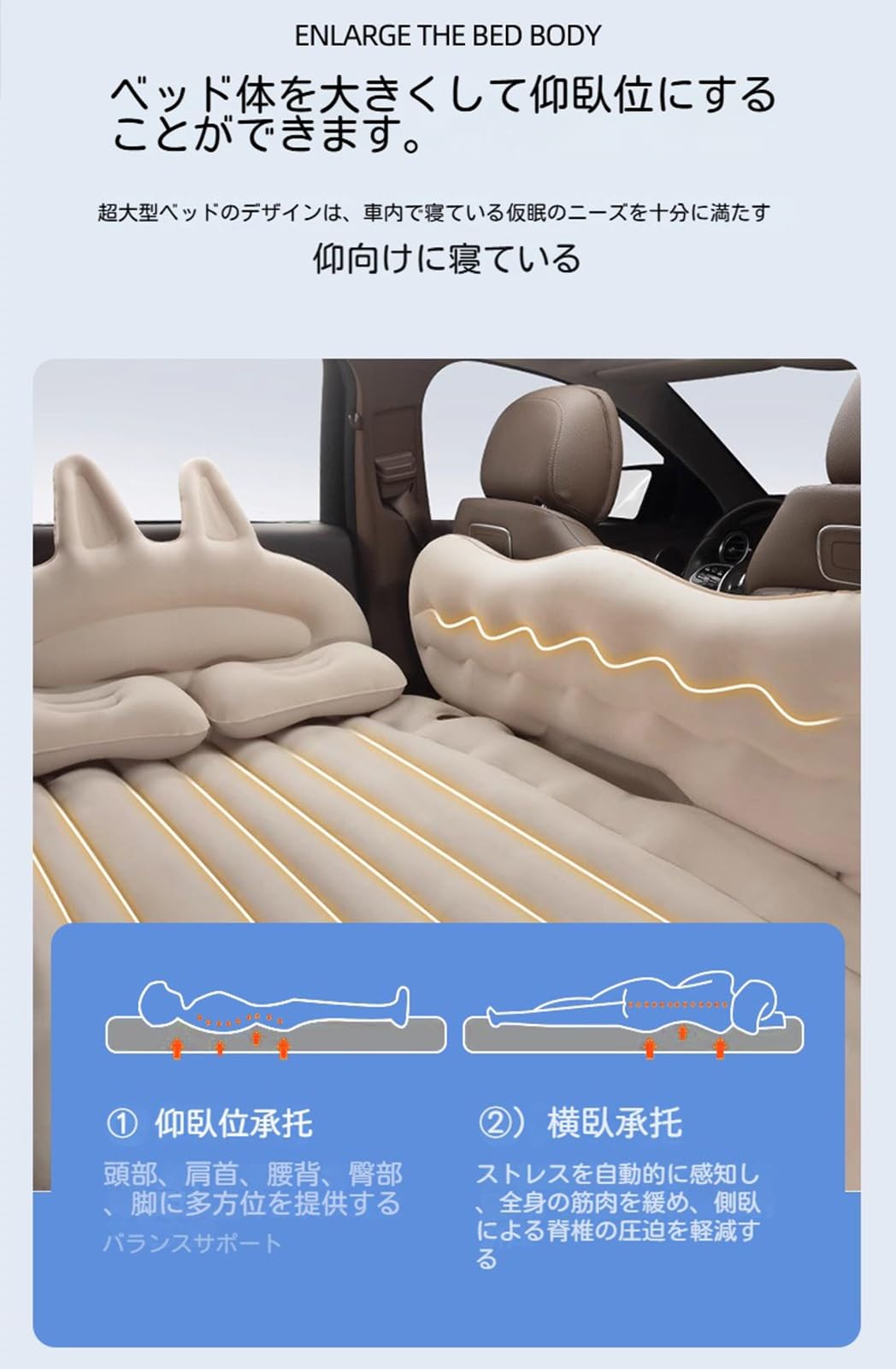 Amazon.co.jp: 車中泊 マット に適用 メルセデス・ベンツ GLBクラス