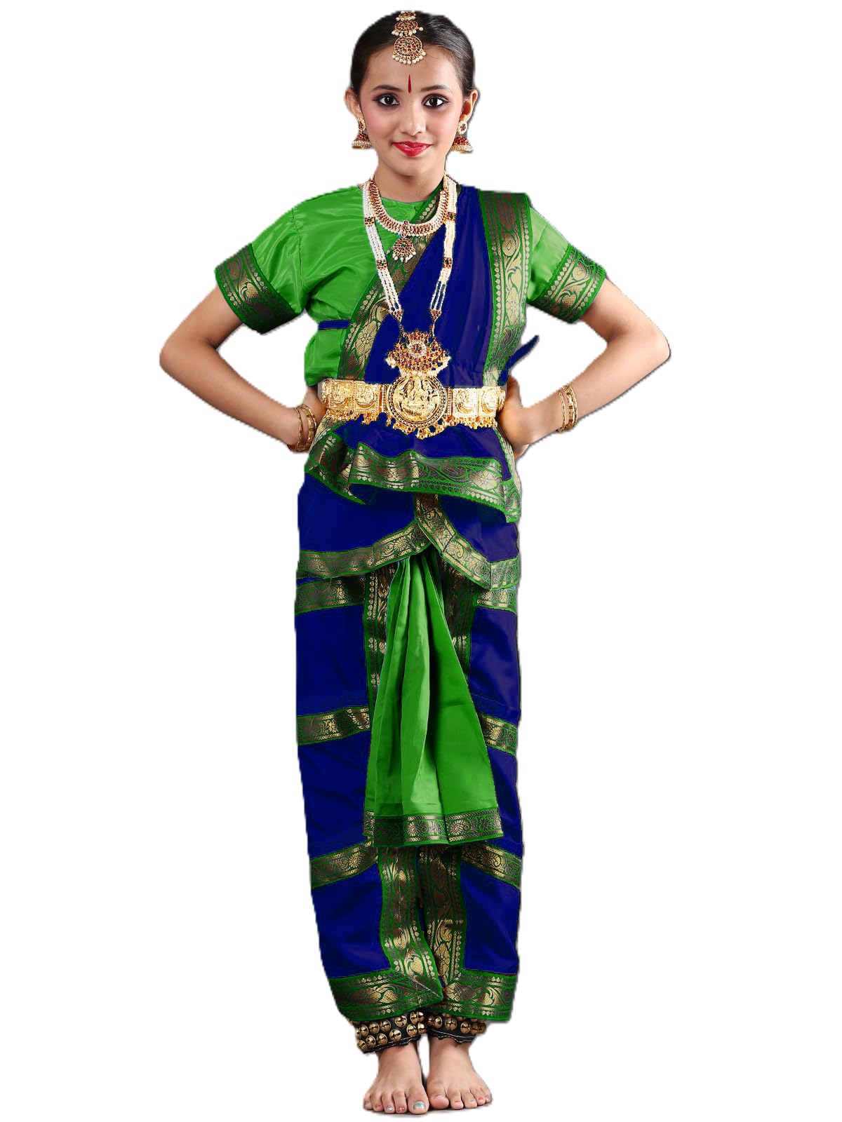 The Dance Bible Bharatanatyam Dance Costume Dress for Girls-image-46