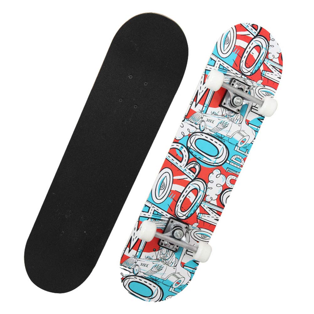 31" X 8" Complete Beginner Skateboards 9 Layer Maple Built,B