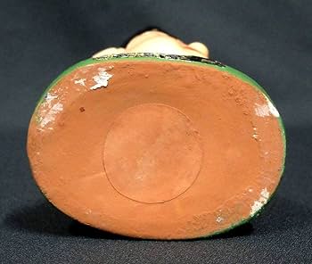 時代物【良品】昭和30年代 赤胴鈴之助 首振り人形陶器彩色 少年