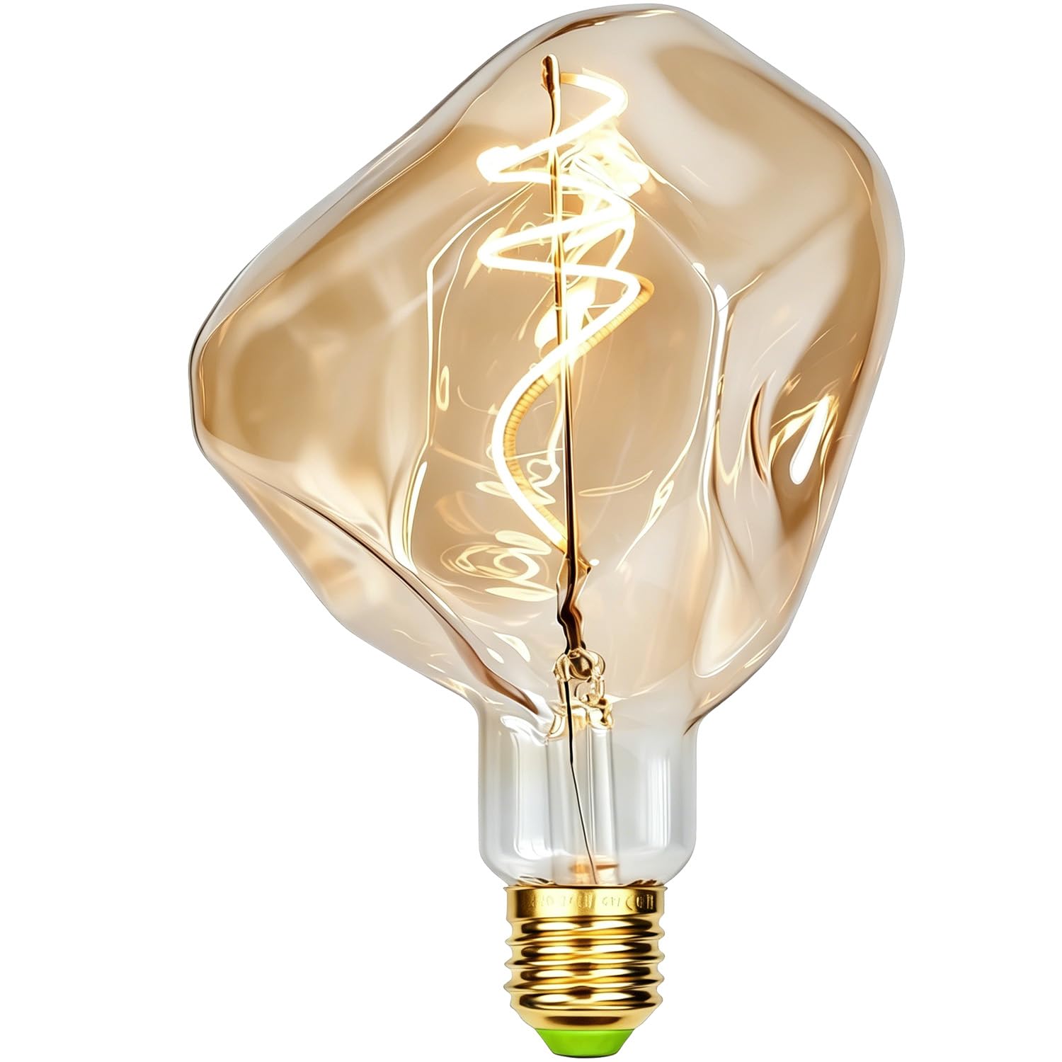 Bombilla Led Vintage G125 con forma especial de piedra 2000Kelvin 4W regulable 220-240V E27 bombilla Edison decorativa