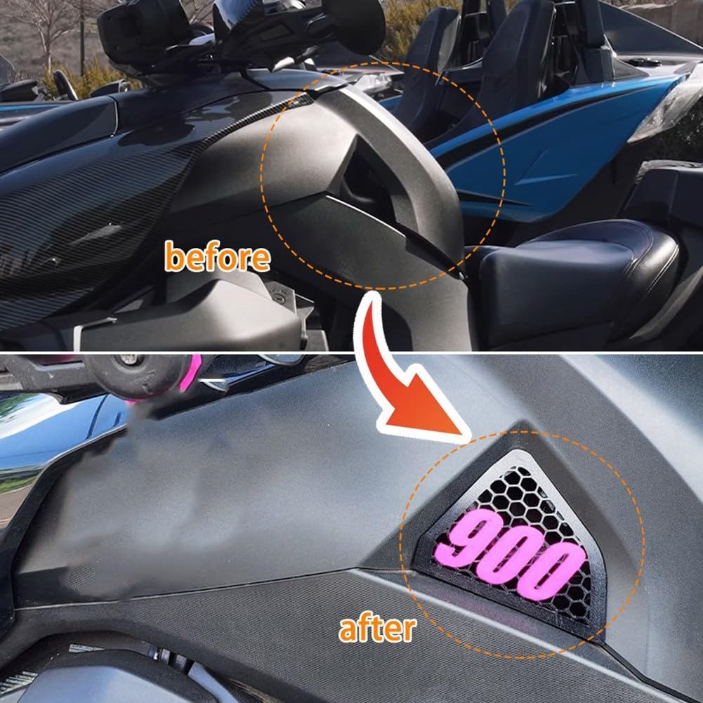 Tapa de tanque, para accesorios Can Am para Ryker 900, para inserto de tanque de gas Bombardier, decoración de puerta de motocicleta, protector de tapa de tanque de plástico ABS, para Ryker 600 piezas