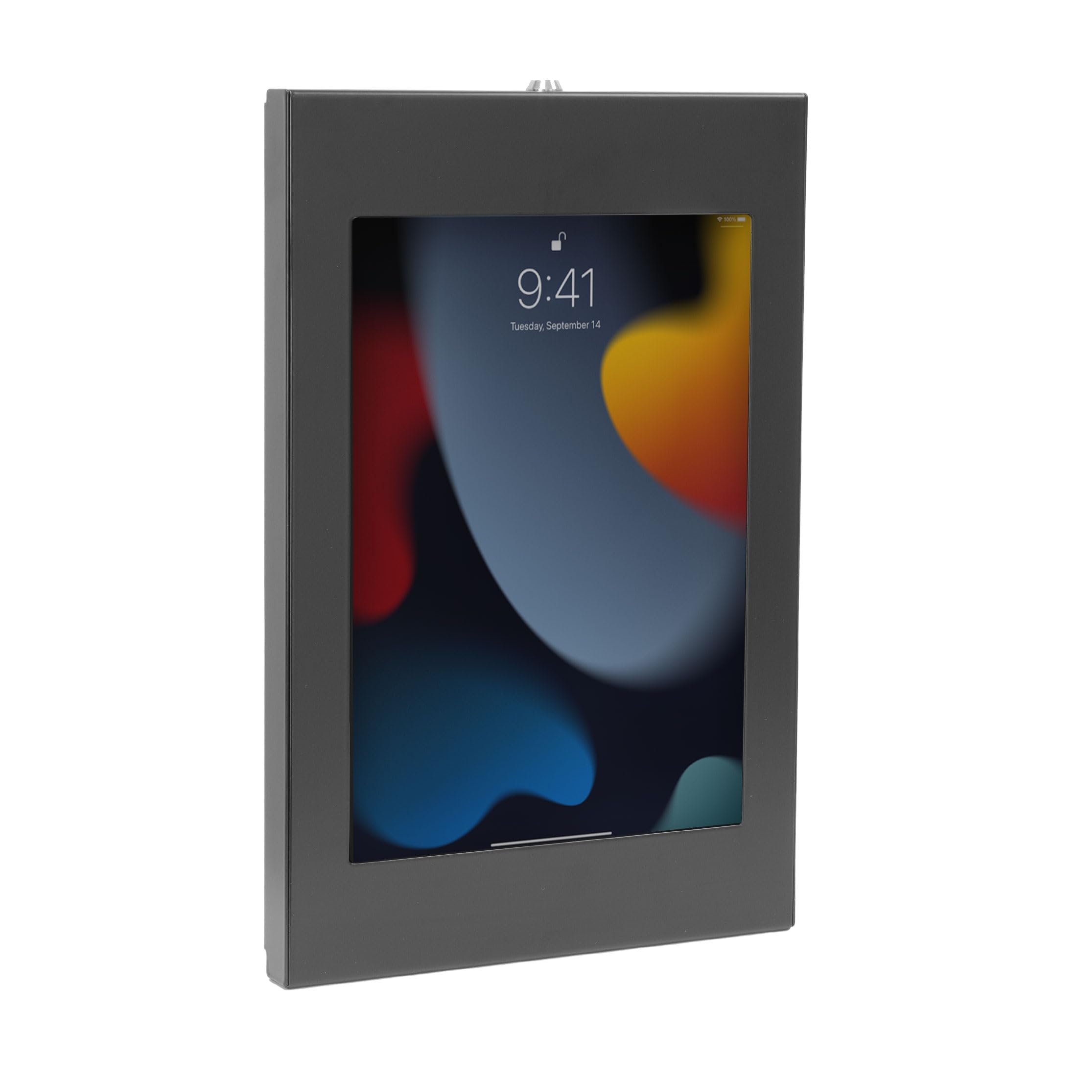 Mount-It! Anti-Theft iPad Kiosk Wall Mount, Lockable Low-Profile, Black