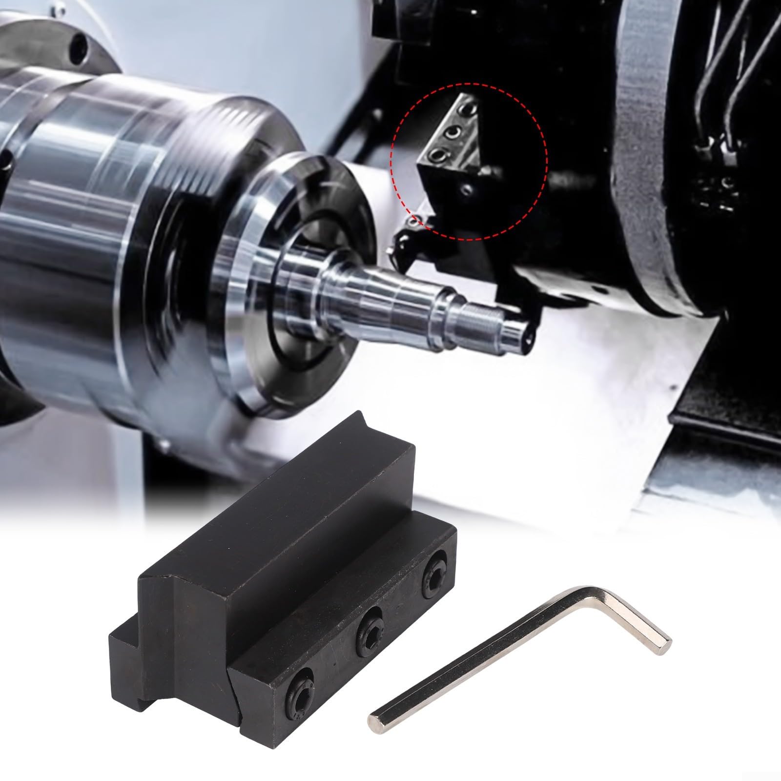 Porte-outils CNC série SMBB pour rainures SPB et plaques de séparation y compris les modèles 1626 2026 2032 2532 3232 avec construction en acier allié et mécanisme de verrouillage hydraulique