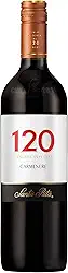Vinho Chileno Tinto 120 Santa Rita Carmenère Garrafa 750ml