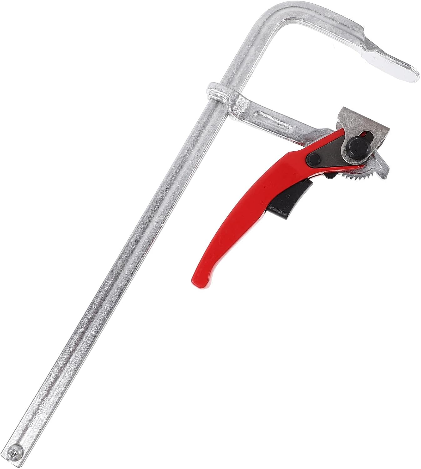 Heavy Duty Woodworking F Clip Fixed Clamp Ratchet Bar Clamp for Carpentry and DIY Woodworking Auxiliary Workholding Tool 300x80mm Random Color