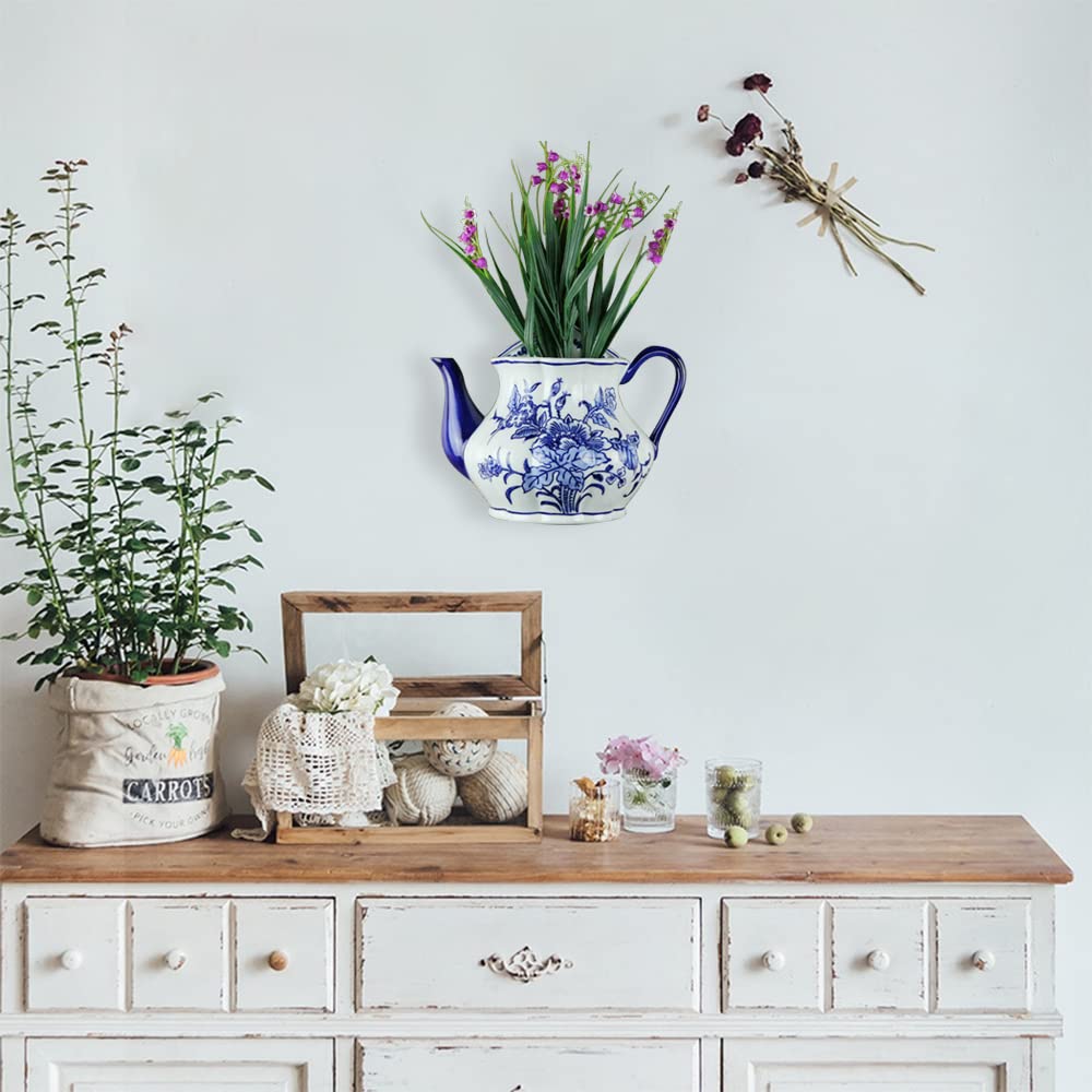 Amazon.com: BOOMLATU Blue & White Porcelain Wall Vase,Water