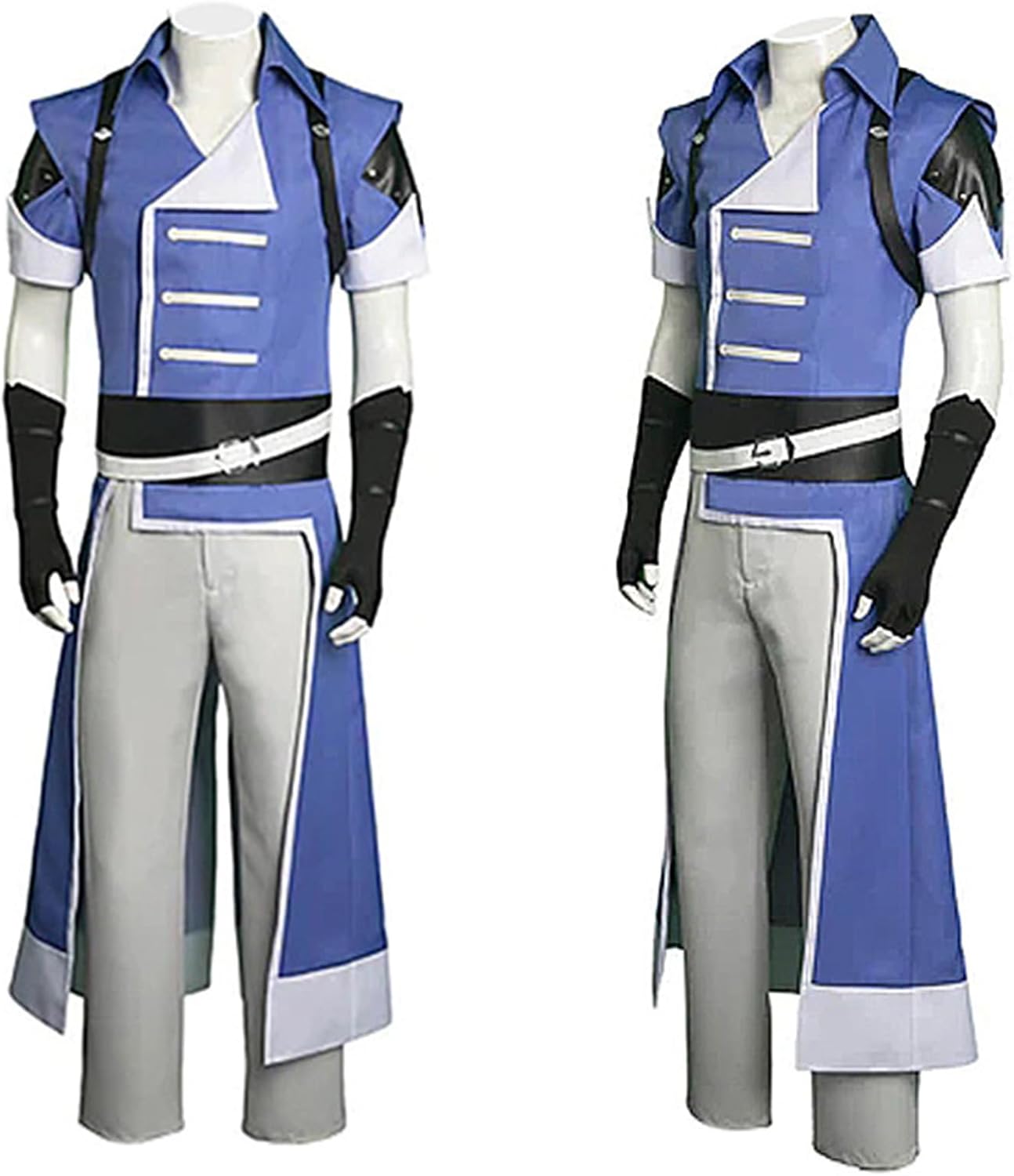 Men Blue Cosplay Costume Halloween Christmas Carnival Roleplay Outfits Full Set for Men - Image 4