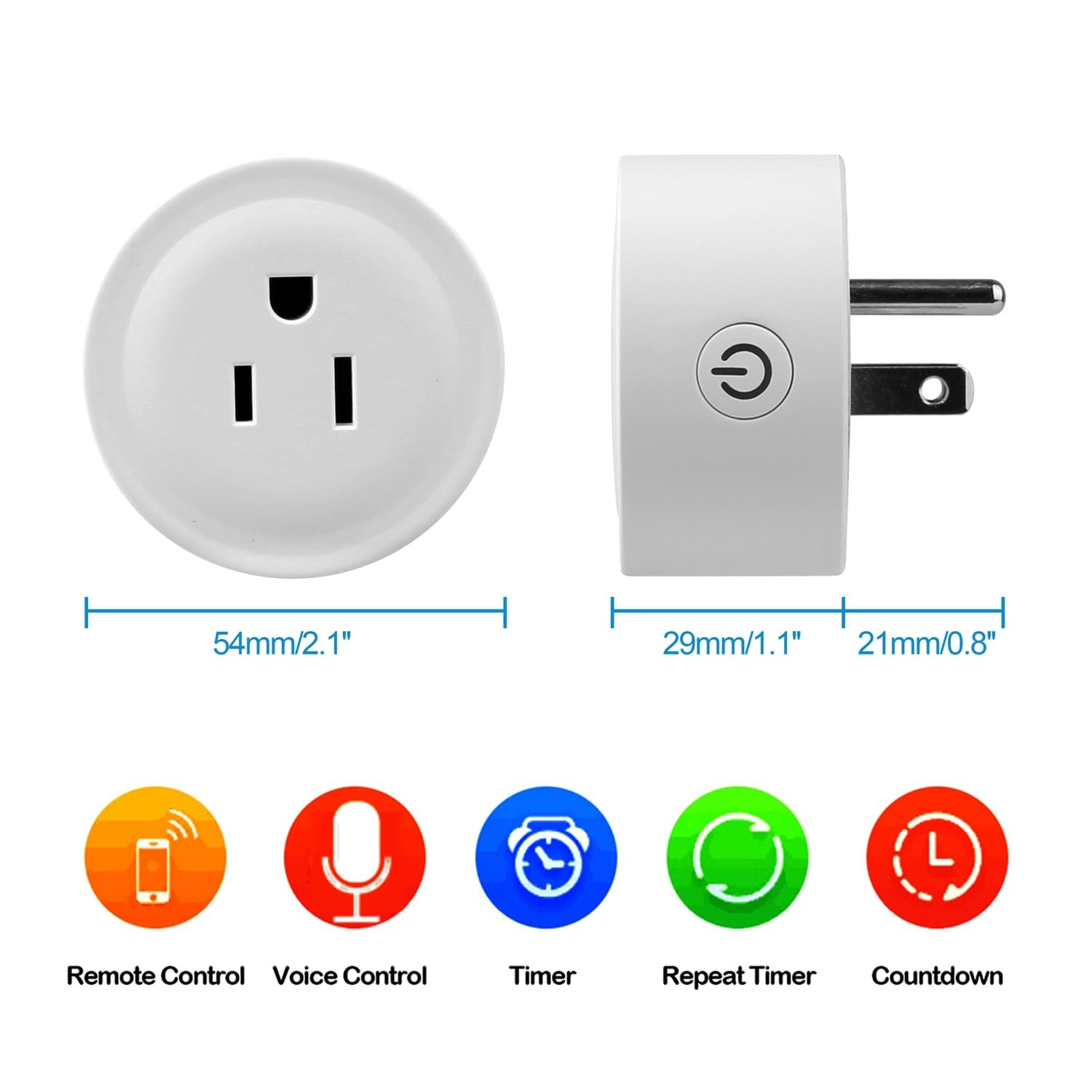 WiFi Smart Plug Outlet Wireless Mini Smart Socket APP Remote Voice Control — view 8