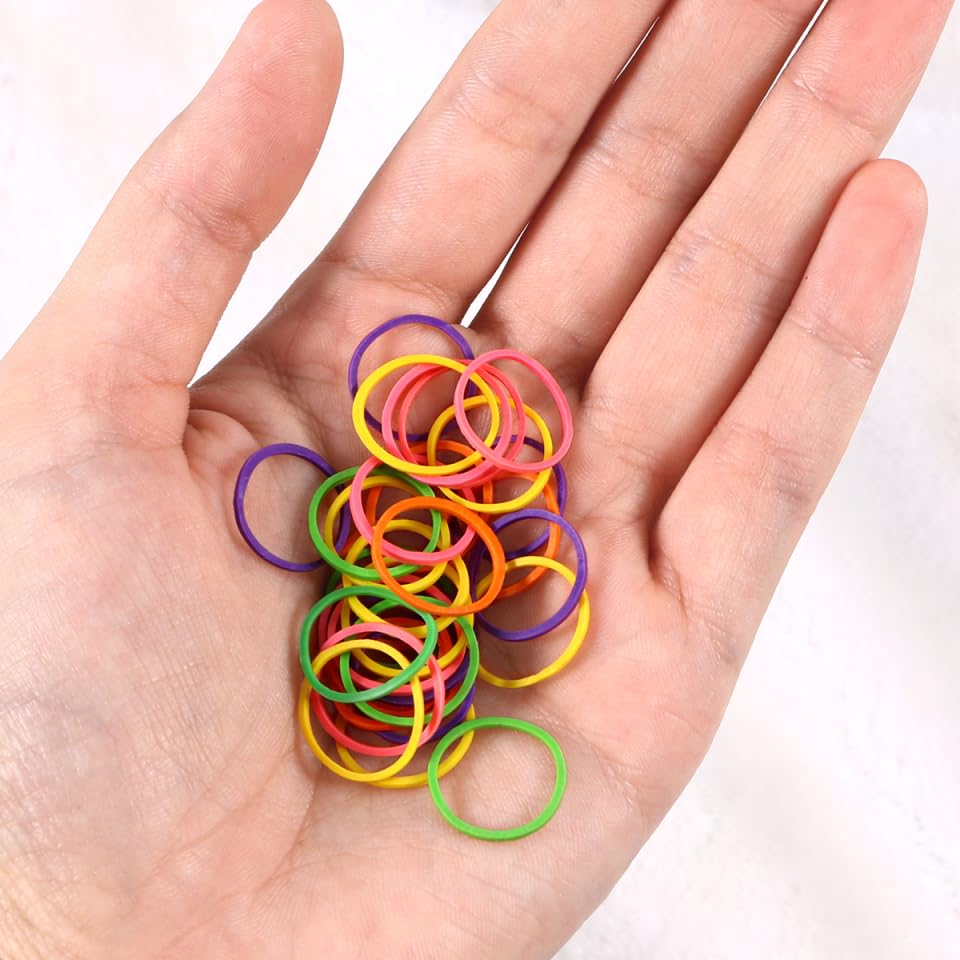 FRCOLOR 170Pcs Pet Dog Hair Accessories Mixed Color Elastic Bands for Grooming Small Pets Braids Knots Bows - Image 4