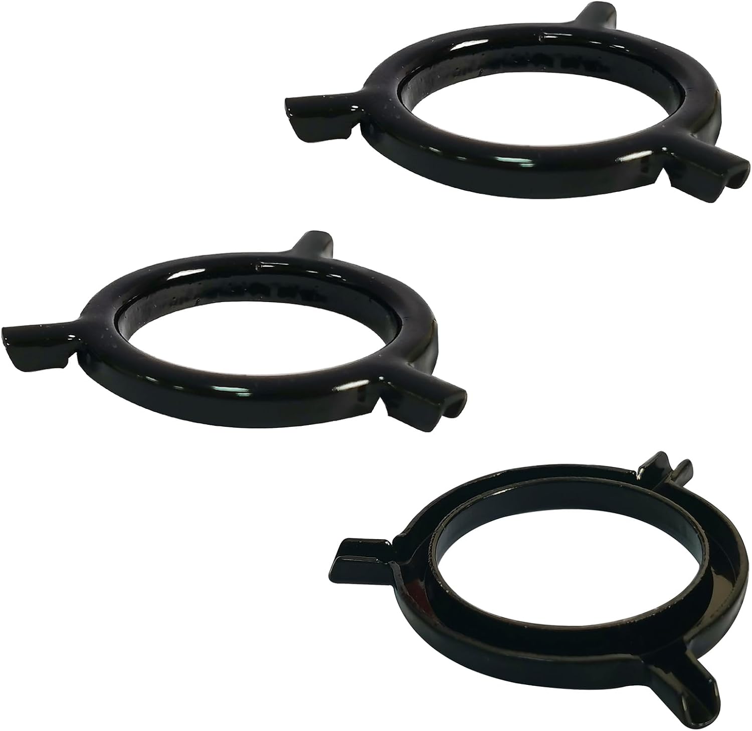 GY & CK® 3-Way Slip Uno Fitter unthreaded bridge adapter fit for 11 gauge Steel wire lamp shade parts (Black)